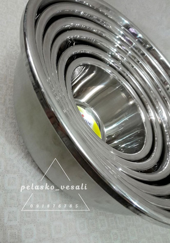 لگن استیل 6 پارچه اصل آلمان برند یونیک مدل ستاره لبه دار unique 6pc