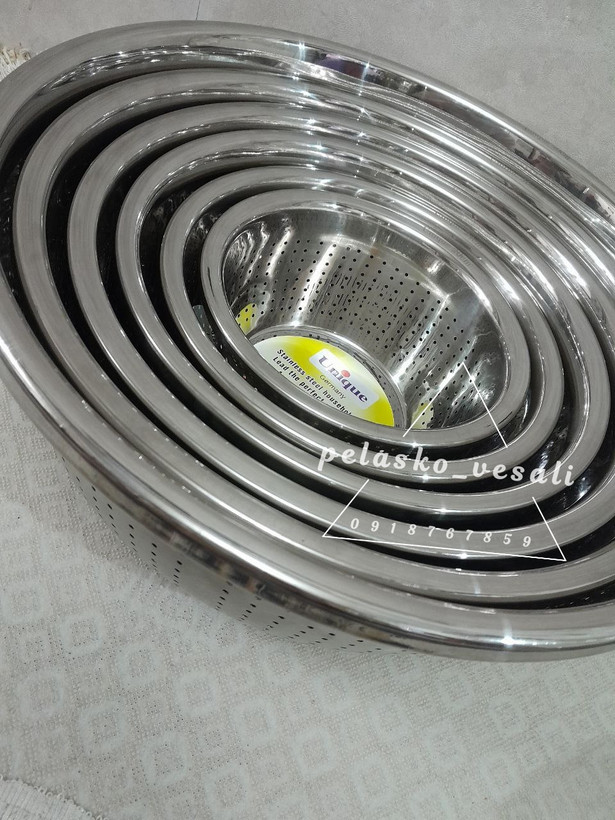 آبکش استیل 6 پارچه اصل آلمان برند یونیک مدل ستاره لبه دار unique 6pc