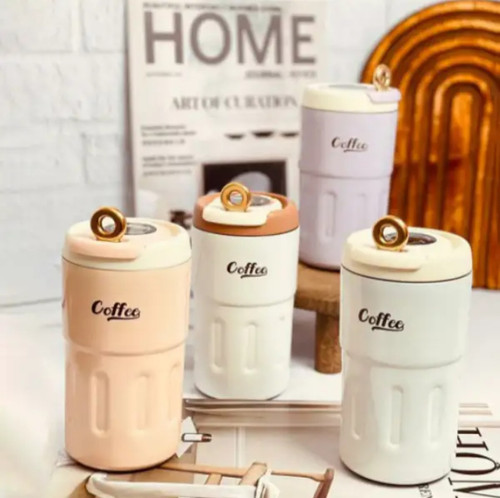 تراول ماگ دوجداره برند کافی مدل درجه دار هوشمند گنجایش500میلی لیتر کدcoffee mag 500ml s