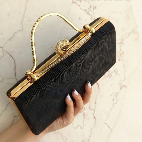 کیف مجلسی زنانه طرح ساتن برند وصال کد 01