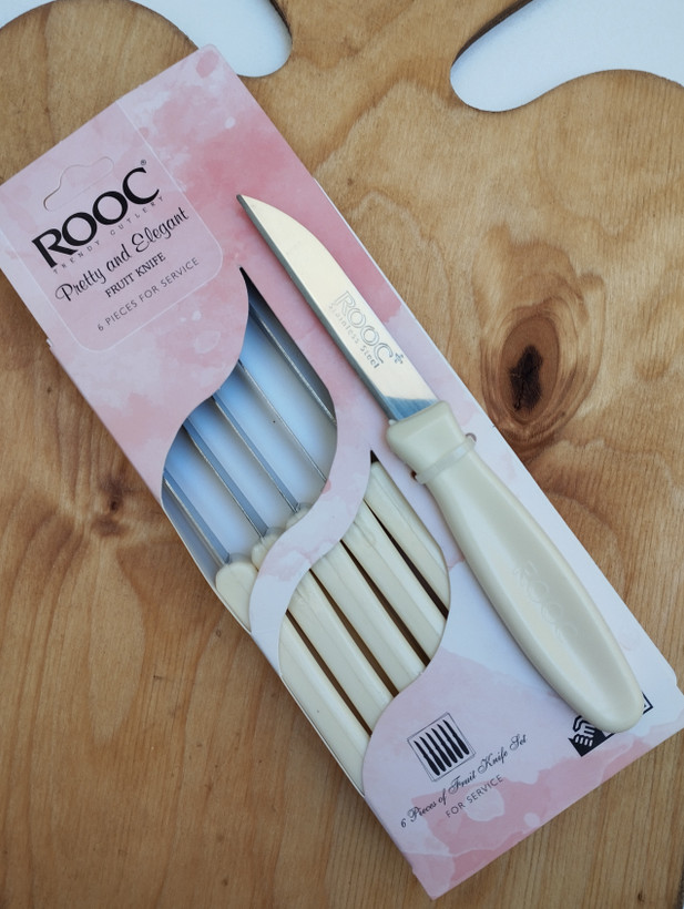 کارد میوه خوری 6 نفره دسته مات برند روک ROOC KNIFE