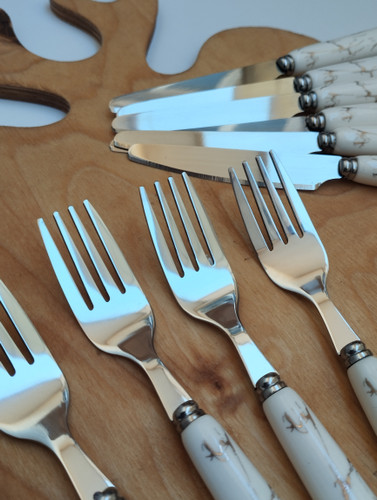 کارد و چنگال میوه خوری سرامیکی