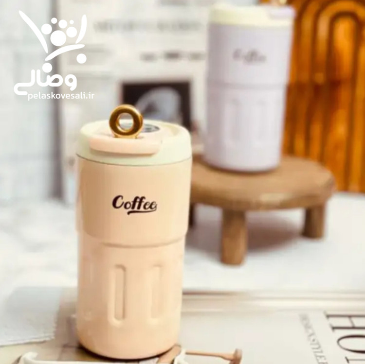تراول ماگ دوجداره برند کافی مدل درجه دار هوشمند گنجایش500میلی لیتر کدcoffee mag 500ml s