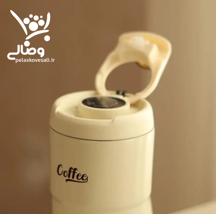 تراول ماگ دوجداره برند کافی مدل درجه دار هوشمند گنجایش500میلی لیتر کدcoffee mag 500ml s
